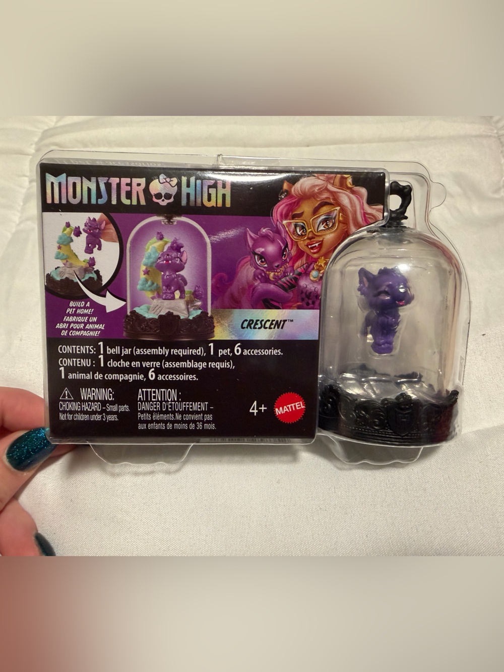 monster high crescent pet miniature in jar💜